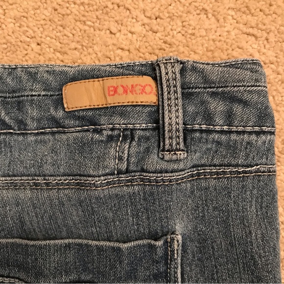 Bongo Distressed Denim Shorts Womens Size 11 Blue Low Rise Stretch - Picture 9 of 14